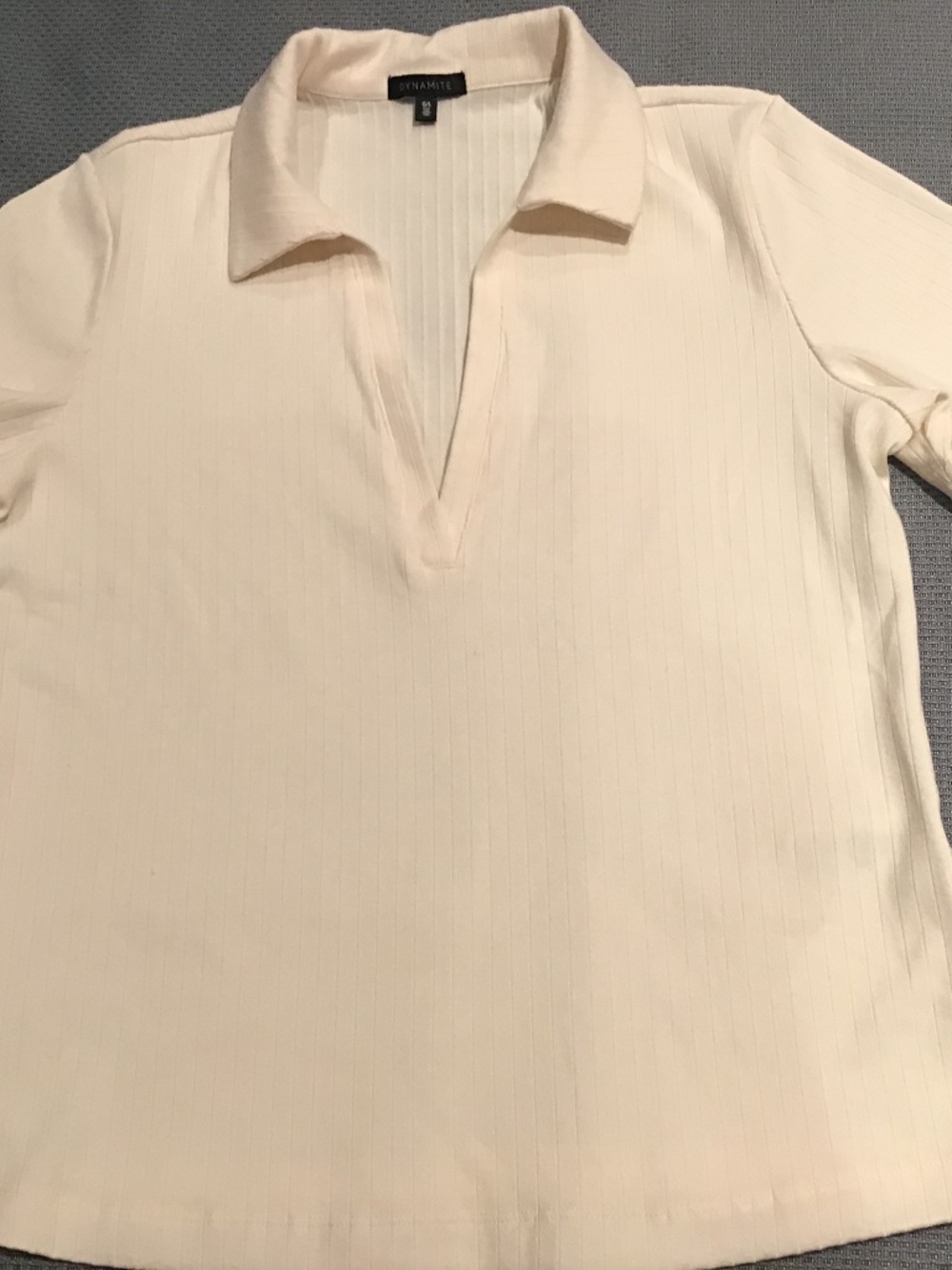 Dynamite polo v neck top